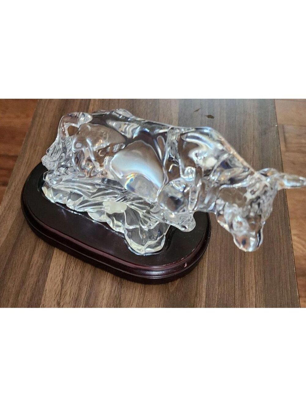 Princess House Wonders of the Wild THE BULL 24% Lead Crystal Figurine Germany